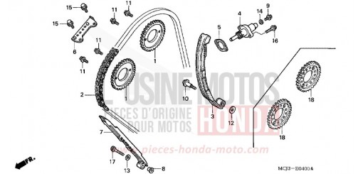 CAM CHAIN/TENSIONER CBR900RR2 de 2002